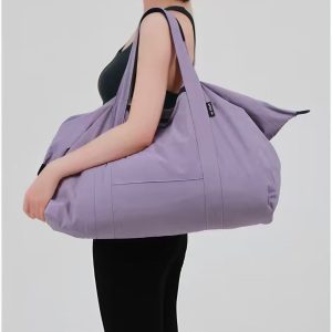 Large Nylon Yoga Mat Bag (76×40cm) | High-Capacity Gym & Travel Tote with Zipper Pocket